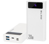 BLOW POWER BANK 20000MAH QC+PD 20W + LIGHTNING BIAŁY PB20E