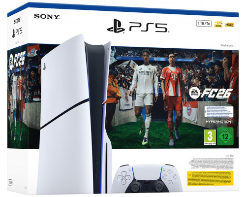 Sony PlayStation 5 Slim 1 TB E-Chassis inkl. FC26(weiß/schwarz)