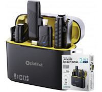 PLATINET WIRELESS LAVALIER MICROPHONE MIKROFON KOŁNIERZYKOWY DOUBLE SET [46294]