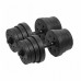 Dumbbells bituminous adjustable 2x15kg REBEL ACTIVE
