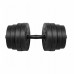 Dumbbells bituminous adjustable 2x15kg REBEL ACTIVE
