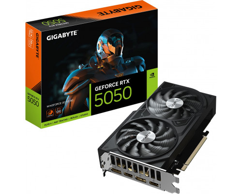 Gigabyte GeForce RTX 5050 WINDFORCE OC V2 8G | NVIDIA | 8 GB | GeForce RTX 5050 | GDDR6 | HDMI ports quantity 2 | PCI-E 5.0