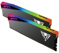 Patriot Viper Gaming RGB Elite 5 Ultra DDR5-6400 RAM, CL 32, AMD EXPO, Intel XMP 3.0 - 2x 32GB, czarny