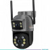 Podwójna Kamera WIFI IP Outdoor Obrotowa ULTRA HD Detekcja 8MPX MIKROFON