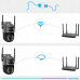 Podwójna Kamera WIFI IP Outdoor Obrotowa ULTRA HD Detekcja 8MPX MIKROFON