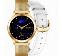 Smartwatch Gravity Smartwatch White-Gold 2 Paski GT25-2 PRO