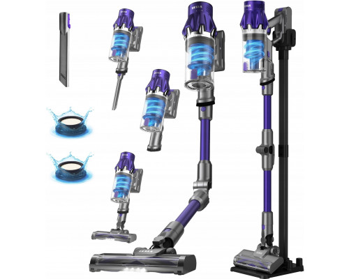 Tesla PureStar E50 PowerDock wireless odkurzacz pionowy 2w1 z filtrem HEPA H13 i stacją dokującą