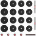 vidaXL Zestaw hantli 2 w 1 Black i Red 121 x 19,5 x 19,5 cm