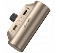 Usams PB79 Mini Tail Plug Portable 3000mAh USB-C beżowy