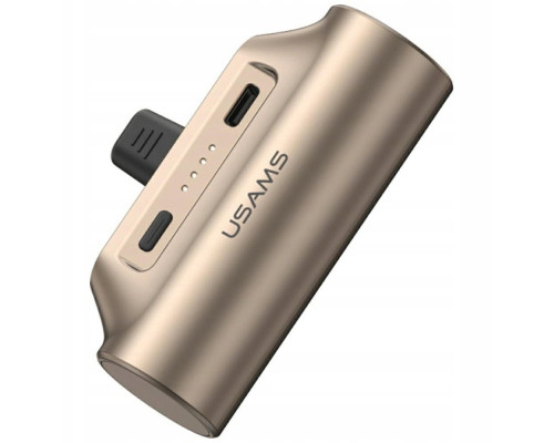 Usams PB79 Mini Tail Plug Portable 3000mAh USB-C beżowy