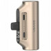 Usams PB79 Mini Tail Plug Portable 3000mAh USB-C beżowy