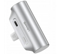 Usams PB79 Mini Tail Plug Portable 3000mAh USB-C silver
