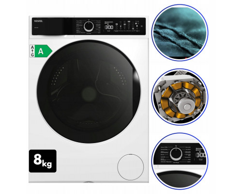 Vestel WMI89341DX 8kg/1400Umin bk A (wysyłka towarów)