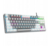 Rampage Snug RGB KRGD Blue Mechanical Gaming Keyboard Gray and White
