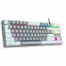 Rampage Snug RGB KRGD Blue Mechanical Gaming Keyboard Gray and White