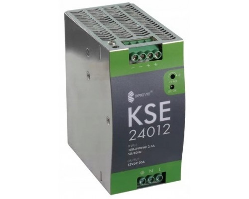 impulsowy KSE 24012M 230/ 12VDC 12,5A 150W na szynę DIN, Uzas: 96-264VACVAC, Ta70, 18912-9987