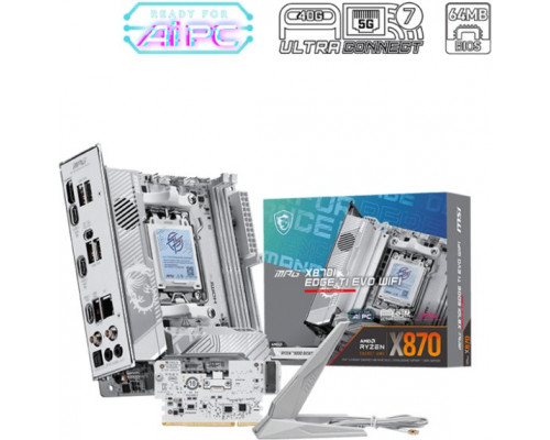 MSI MPG X870I EDGE Ti Evo Wifi (X870, AM5, ATX, DDR5)
