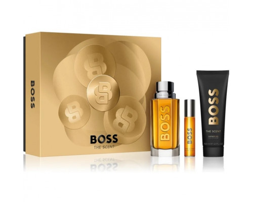 Hugo Boss The Scent Him Set zestaw dla mężczyzn (EDT, 100 ml + EDT, 10 ml + dušo želė, 100 ml)
