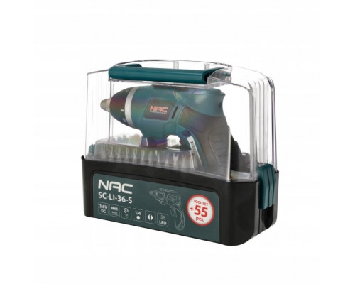 NAC WKRĘTK 3,6V + AKCESORIA 55zt.