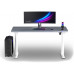 Gaming galds Ultradesk Gaming galds dla gracza QUEST, 140x70cm, 72-120cm, biało-szary