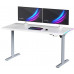Gaming galds Ultradesk Gaming galds dla gracza QUEST, 140x70cm, 72-120cm, szary-biały