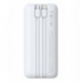 Baseus Lipow 20000mAh 22,5W  dwoma wbudowanymi kablami  dodatkowym kablem Simple USB-A - USB-C 3A 20cm White