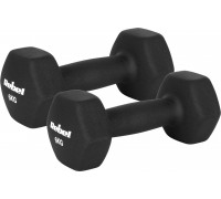 Hantelki cast iron neoprene HEX 2x6kg, REBEL ACTIVE