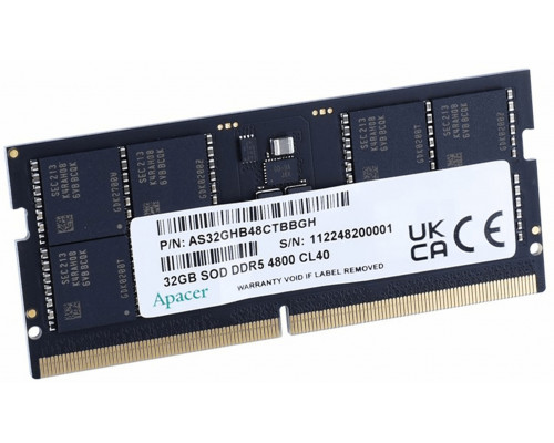 SODIMM DDR5 Apacer 32GB (1x32GB) 4800MHz CL40 1,1V