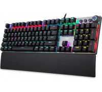 Aula F2058 KRGD Mechaniczna  do gier USB Vads 1.6m 108 macro pogas EN / RUS RGB Led szara