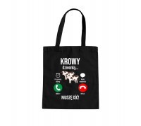 Krowy dzwonią, muszę iść - bag na prezent
