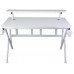 Gaming galds gamingowe z półką, Cobra CRF4011RGB White, LED RGB, 120 cm
