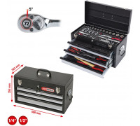 KS Tools 1/4 +1/2 CHROMEplus Universal Tool Set 99 pcs