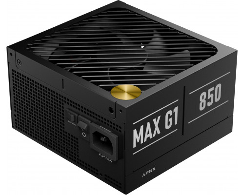 Apnx APNX MAX G1 850W 80 PLUS Gold zasilacz, ATX 3.1, PCIe 5.1, w pełni modularny, kompaktowy - 850 Wat, czarny