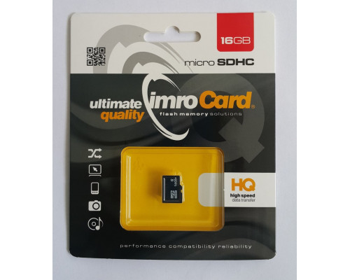 SD  IMRO microSDHC 16GB Klasa 4 (4/16GB)