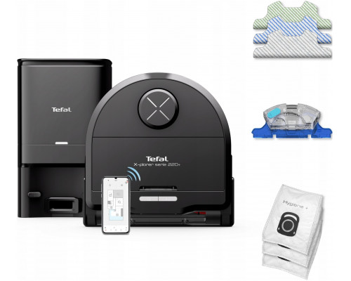 Tefal X-PLORER Serie 220+ Animal & Allergy czarny Robot odkurzający