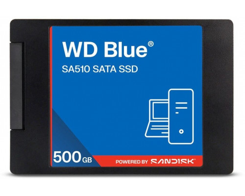 SSD WD Blue SA510 500GB 2.5" SATA III (WDS500G5B0A)