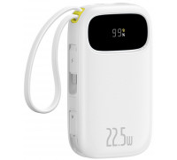 Baseus 20000mAh ar displeju wbudowanymi kablami EnerFill FC31 22.5W - biały 20000mAh ar displeju wbudowanymi kablami EnerFill FC31 22.5W - biały