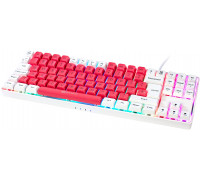 Gamiac GAMIAC TKL90G Gaming Keyboard, Kailh Blue - white/Red