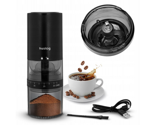 Aptel Huslog młynek bezprzewodowy do kawy z okienkiem CoffeeSmash