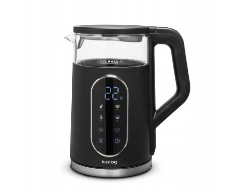 Feel-Maestro Huslog czajnik szklany z panelem dotykowym czarny 1,7L 2200W