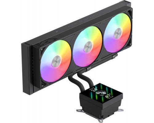 GameMax Gamemax CPU Liquid Cooler | GLACIER 360 LCD BK | Black | Intel, AMD
