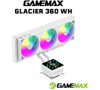 GameMax GameMax Glacier 360 LCD WH Procesor Chłodnica cieczy all-in-one 12 cm Biały 1 szt.