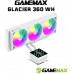 GameMax GameMax Glacier 360 LCD WH Procesor Chłodnica cieczy all-in-one 12 cm Biały 1 szt.
