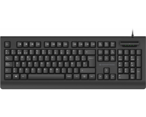 Conceptronic CONCEPTRONIC USB klawiatura +Smart czytnik kart ID układ sw