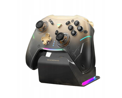 Pad Kontroler do gier Machenike G5Pro Premium Edition bezwire ze stacją ładującą - czarno-złoty
