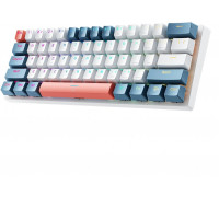  Machenike K500-B61   Red Switch - biało-niebieska