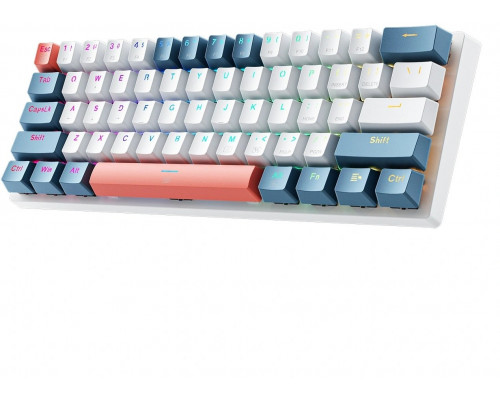  Machenike K500-B61   Red Switch - biało-niebieska