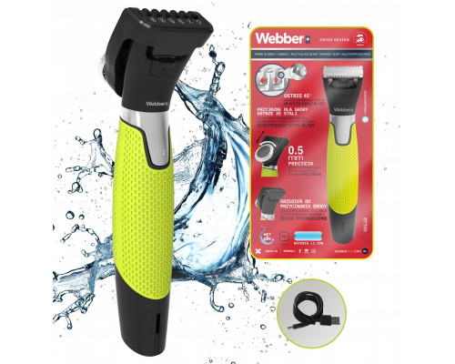 Męski Do Brody Webber BT700 MULTIBLADE Precyzyjny Do Zarostu 0,5mm