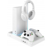 Multifunctionala station FIXED pro Xbox Series X a S with  wentylacją i łaforwaniem pro dwa ovladače Xbox, white