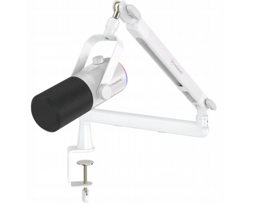 Mozos MOZOS TAM8 BIAŁY MIKROFON DYNAMICZNY USB XLR RGB LED